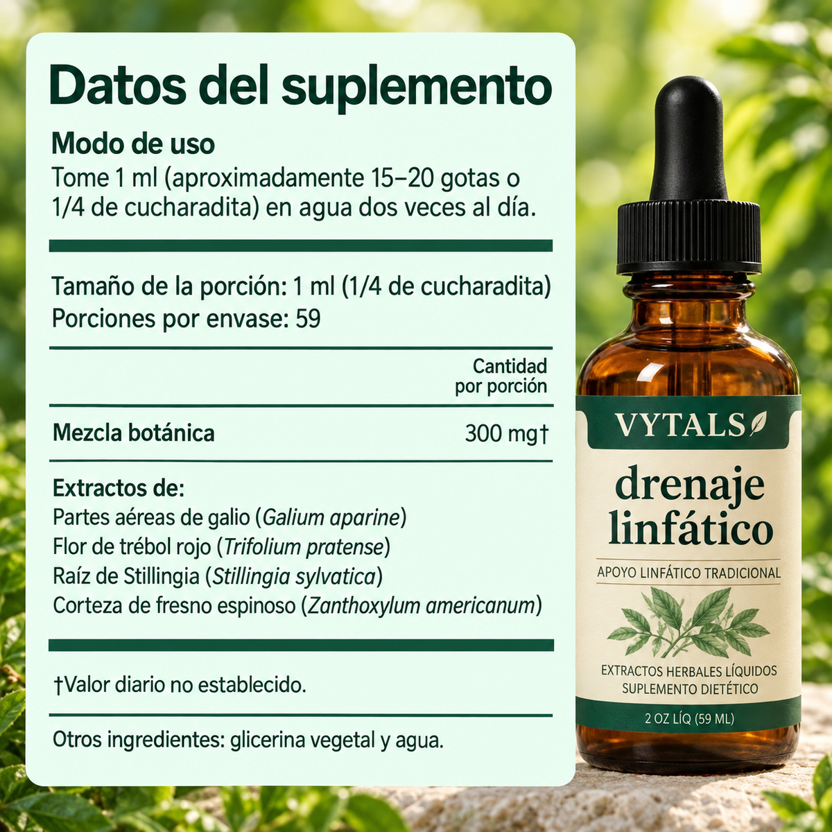 Gotas 100% Naturales Para Drenaje Linfático