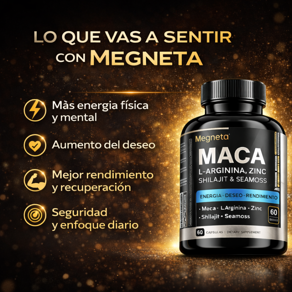 MACA con L-Arginina Para Energía, Deseo y Potencia