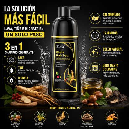 Champú Cubre Canas Negro (500 ML)