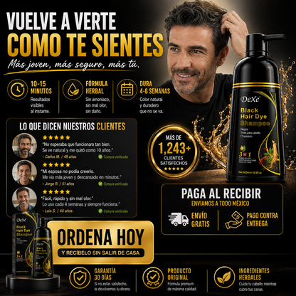 Champú Cubre Canas Negro (500 ML)