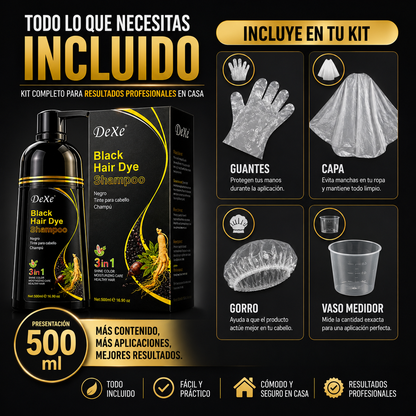 Champú Cubre Canas Negro (500 ML)