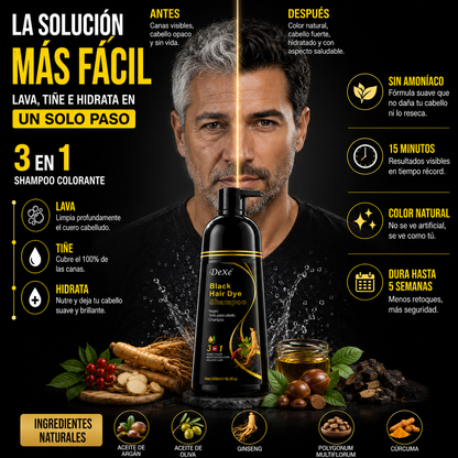 Champú Cubre Canas Negro (500 ML)