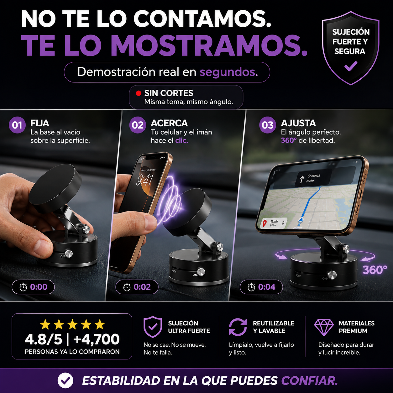 VAKO™ | Soporte Magnético 360°