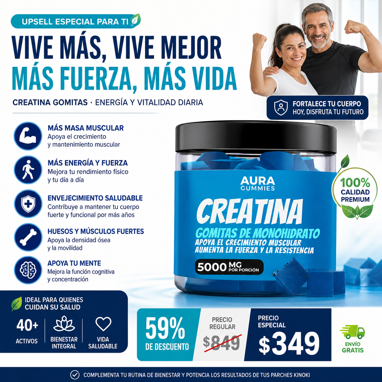Gomitas De Creatina | Aumenta Masa Muscular