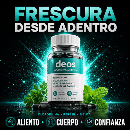 DEOS - Suplemento con Clorofilina Para Frescura Corporal, Aliento y Confianza