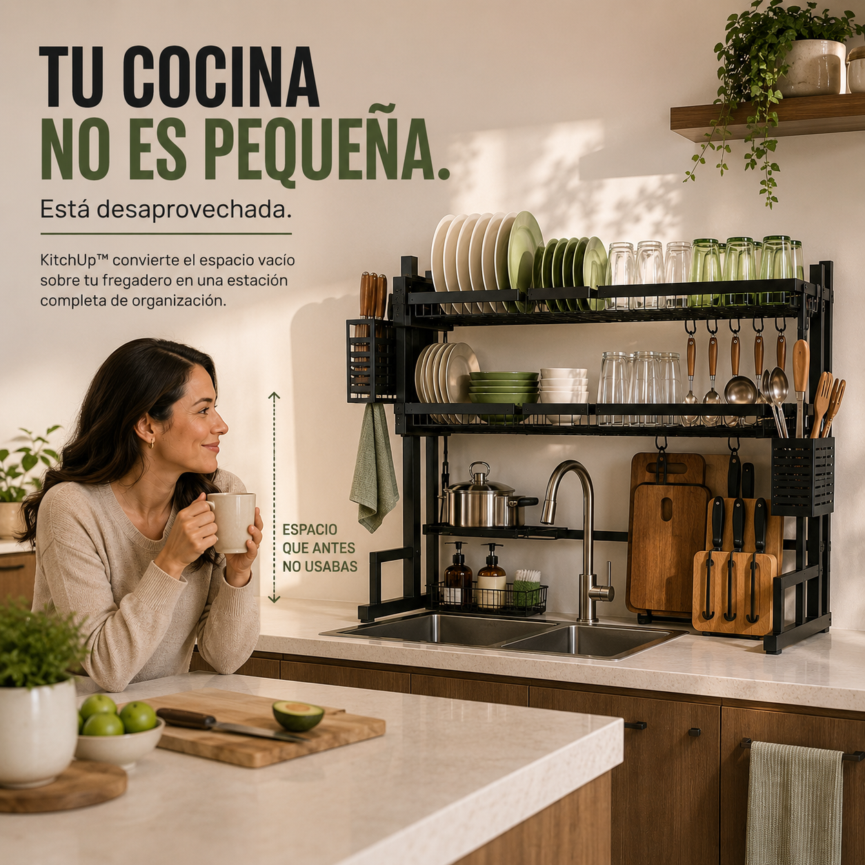 KitchUP - Escurridor 2 Niveles