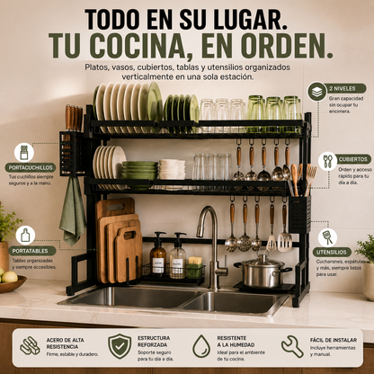 KitchUP - Escurridor 2 Niveles