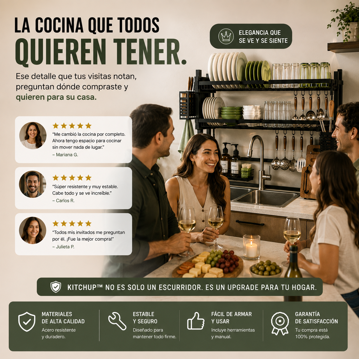 KitchUP - Escurridor 2 Niveles