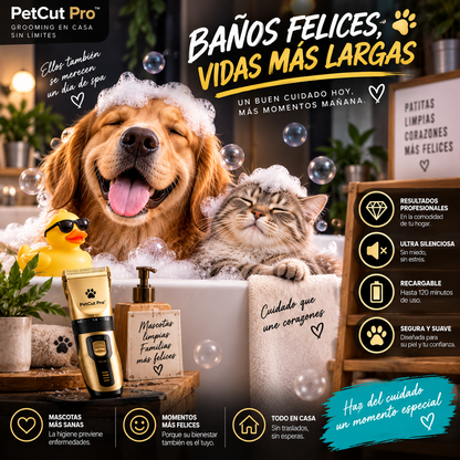 PetCut Pro™ – Cortapelos Eléctrico para Perros y Gatos | Retoques en Casa sin Citas ni Traslados