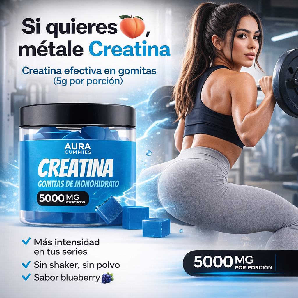 Gomitas De Creatina | 🍑Aumenta Tus Glúteos