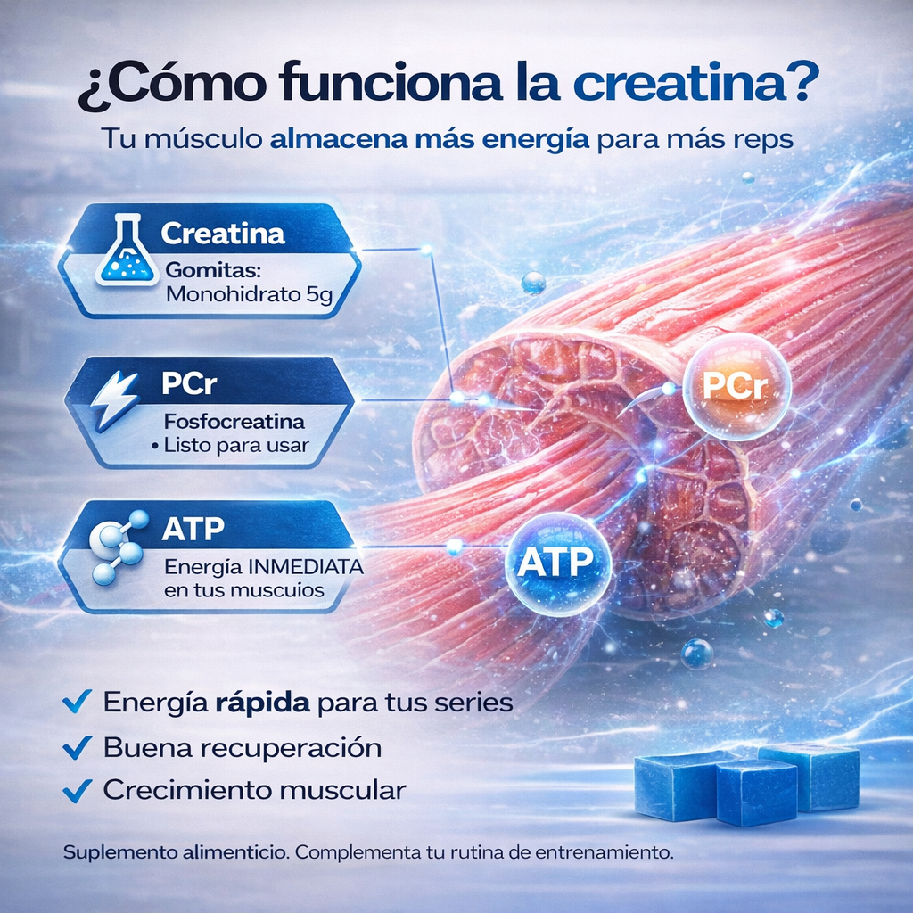 Gomitas De Creatina | 🍑Aumenta Tus Glúteos