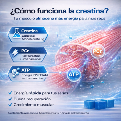 Gomitas De Creatina | 🍑Aumenta Tus Glúteos