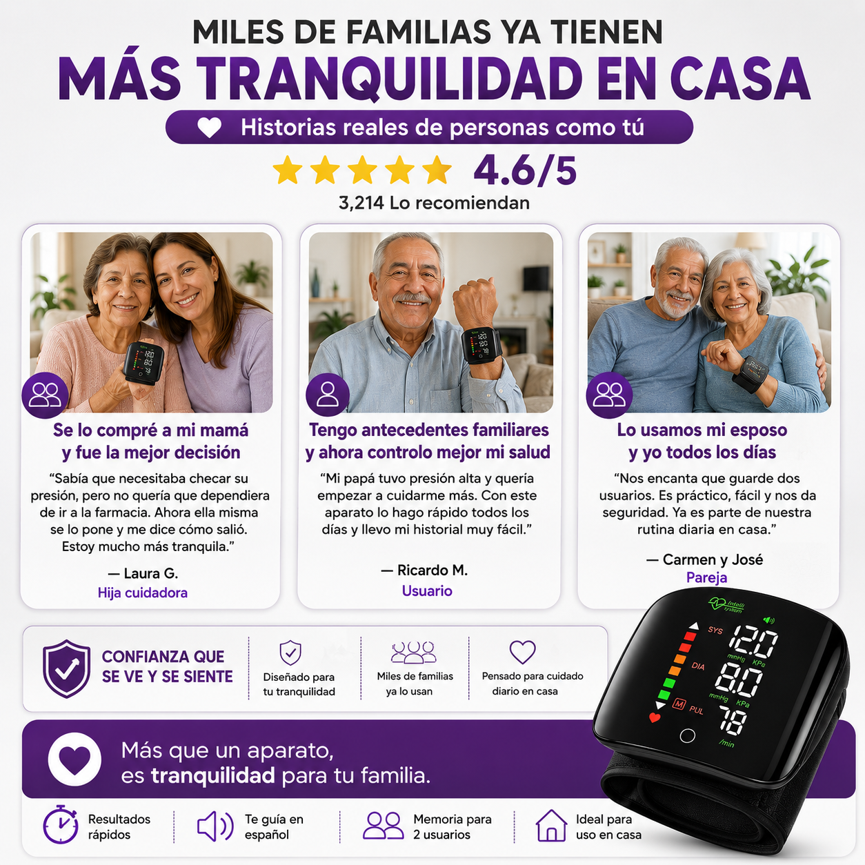 MEDPULSE™ | Baumanómetro Digital 3 En 1