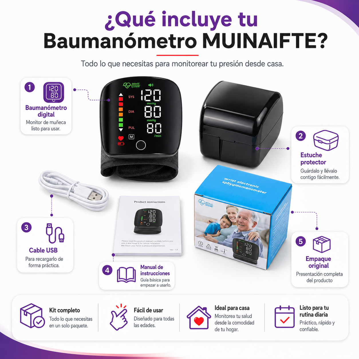 MEDPULSE™ | Baumanómetro Digital 3 En 1