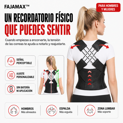 FAJAMAX | Corrector De Postura 2 En 1