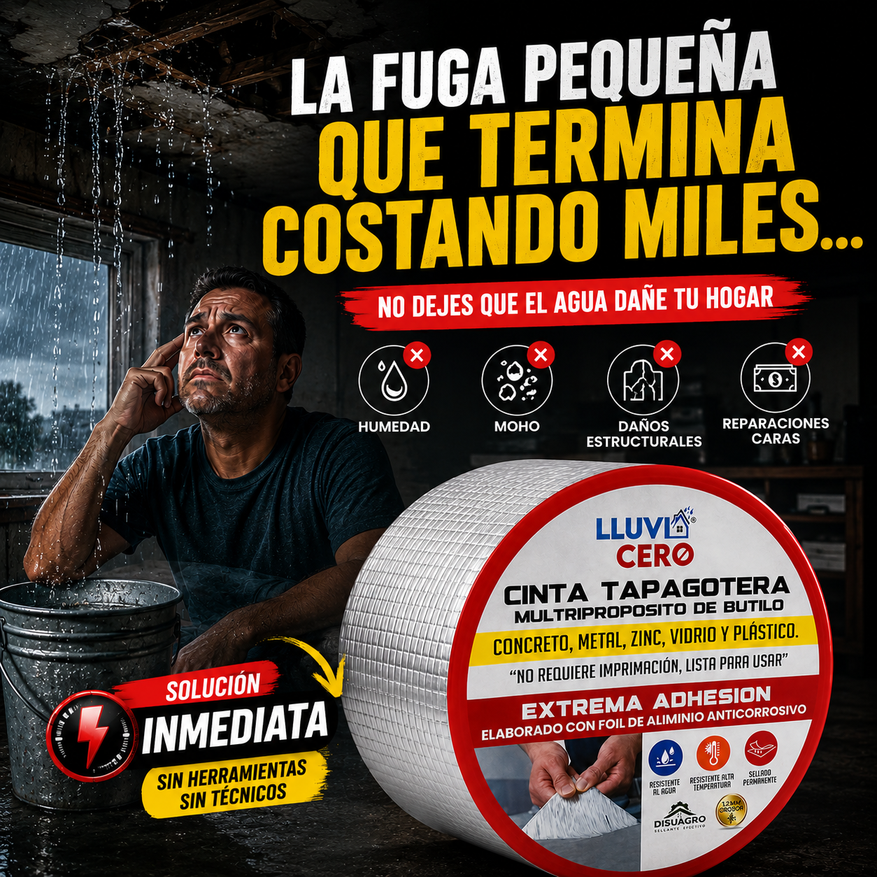 Cinta Impermeable de Máxima Adhesión 9 En 1