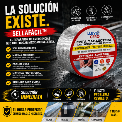 Cinta Impermeable de Máxima Adhesión 9 En 1