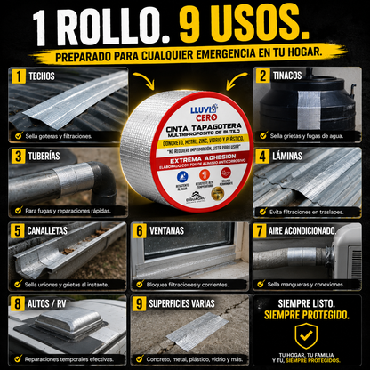 Cinta Impermeable de Máxima Adhesión 9 En 1