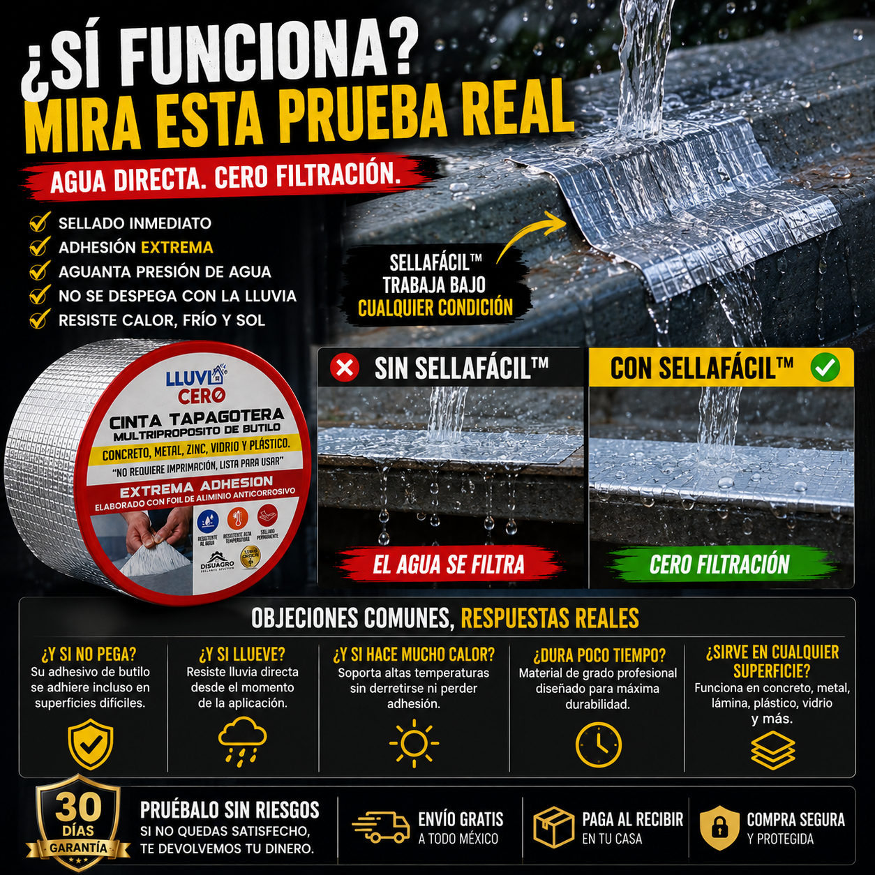 Cinta Impermeable de Máxima Adhesión 9 En 1
