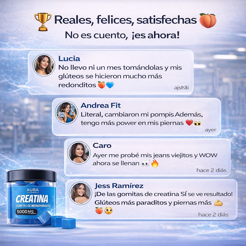 Gomitas De Creatina | 🍑Aumenta Tus Glúteos