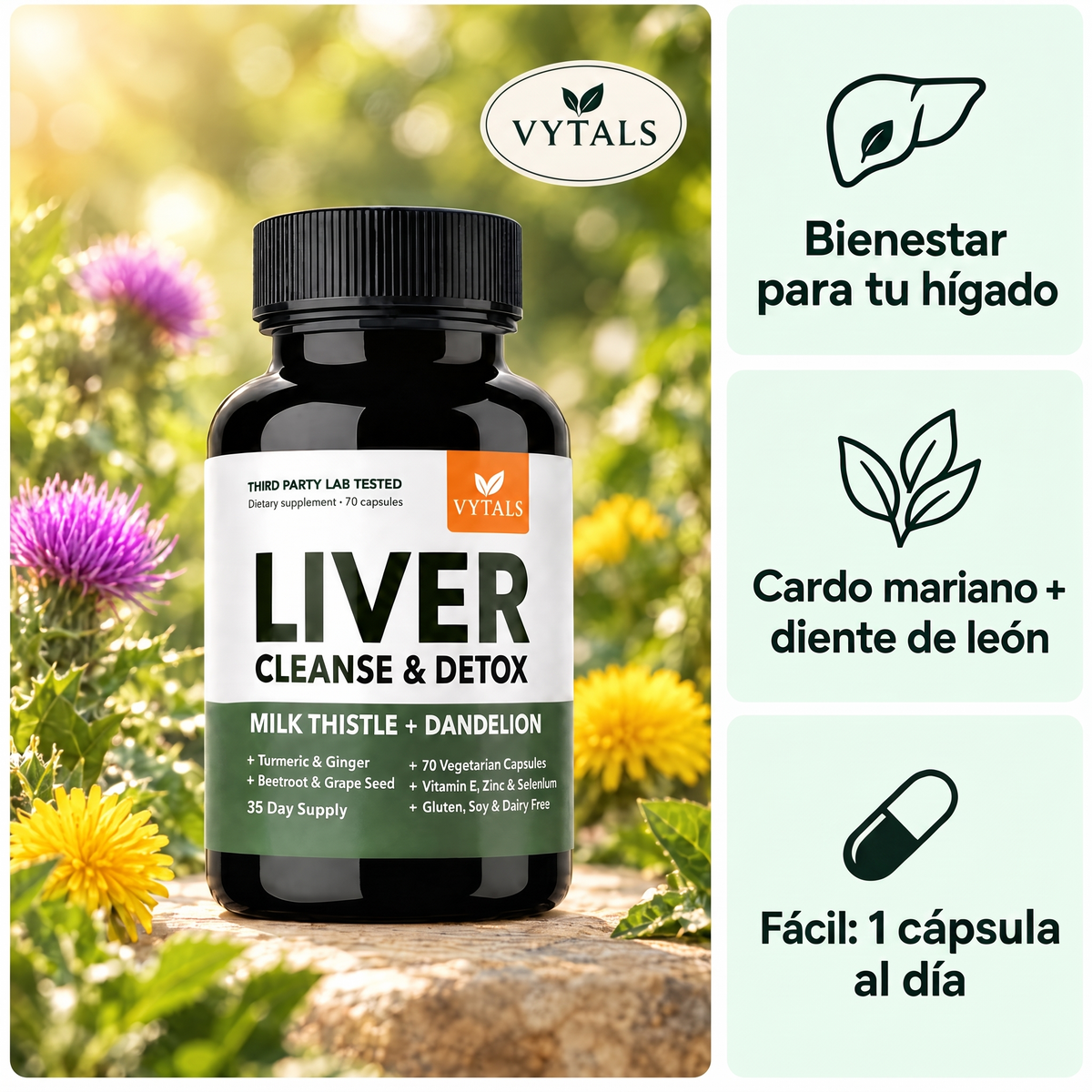 VYTALS Liver Detox - 1 capsula al dia