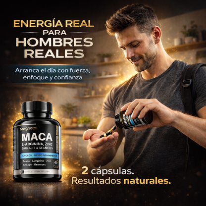 MACA con L-Arginina Para Energía, Deseo y Potencia