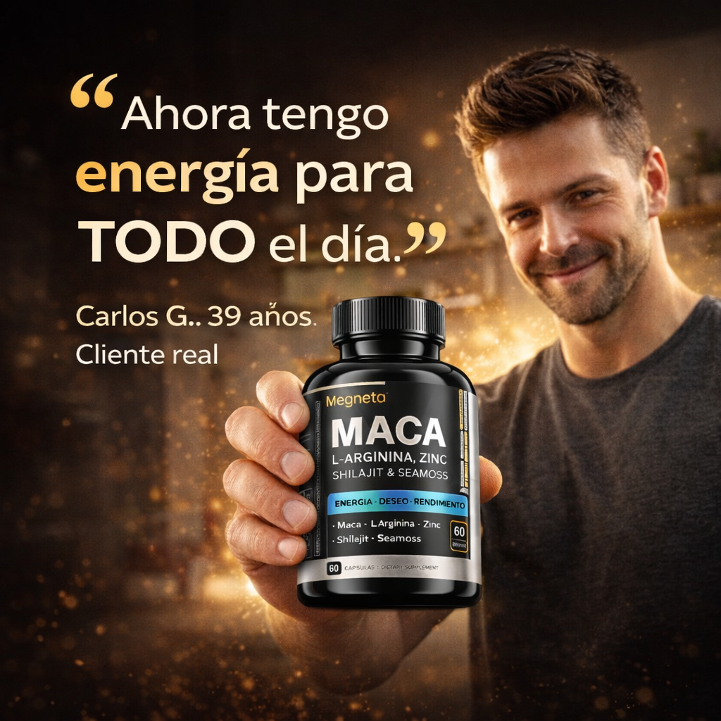 MACA con L-Arginina Para Energía, Deseo y Potencia