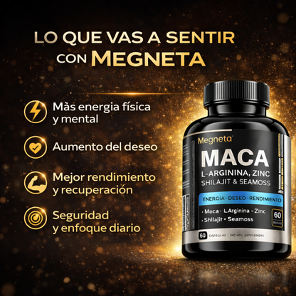 MACA con L-Arginina Para Energía, Deseo y Potencia