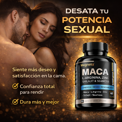 MACA con L-Arginina Para Energía, Deseo y Potencia
